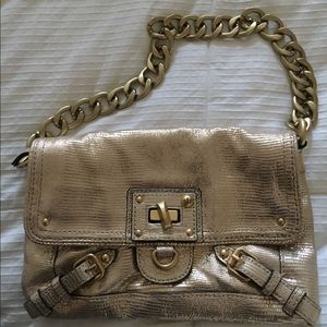 Juicy Couture gold bag with chain